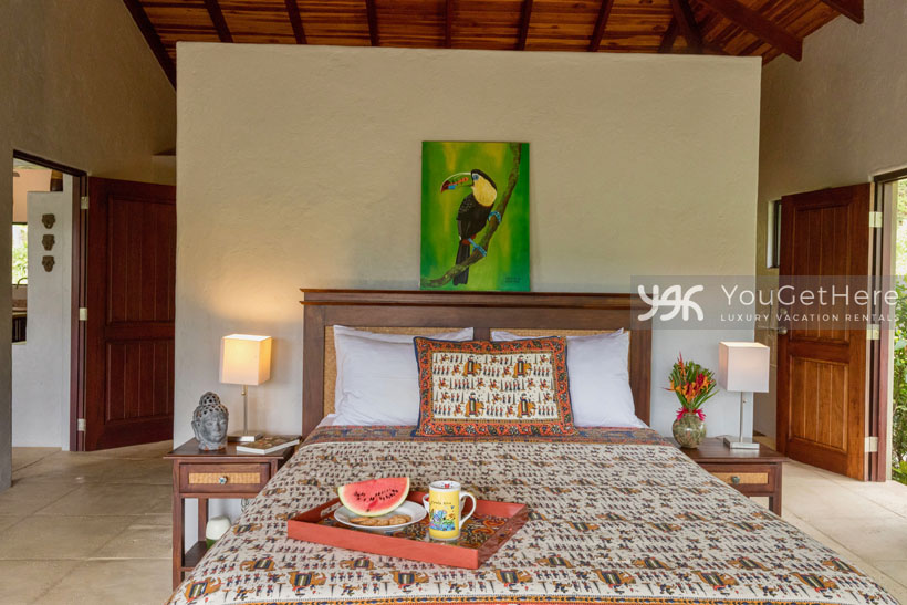 Villa Koora Costa Rica vacation rental guest bedroom.