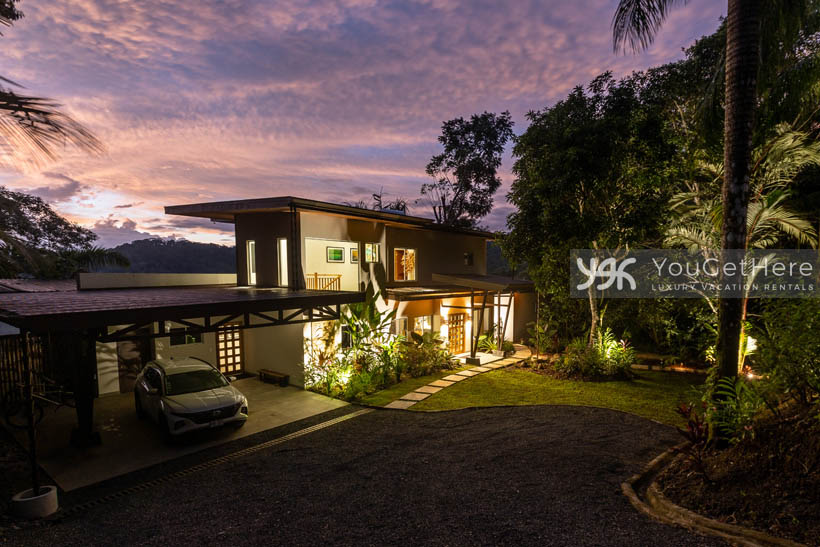 Aerial view of Tulu Azul Luxury Vacation Rental in Costa Rica.