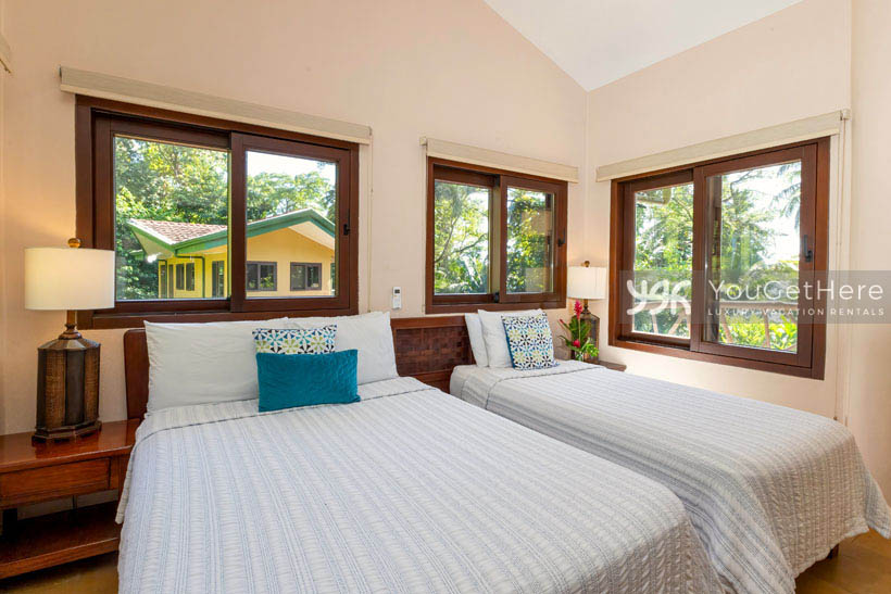 Guest bedroom on second floor at Caballitos del Mar Complex in Costa Rica.