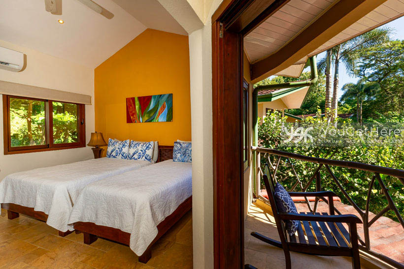 Caballitos del Mar Norte vacation villa guest bedrooms with ocean breezes.