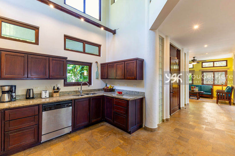 Caballitos del Mar Norte vacation rental spacious kitchen and entryway.