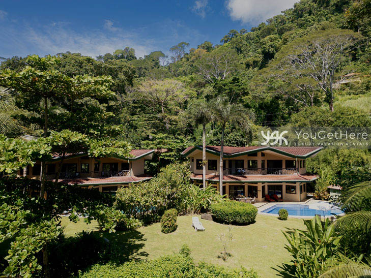 Three two story beachfront homes in Dominical Costa Rica at Caballitos Del Mar Complex.