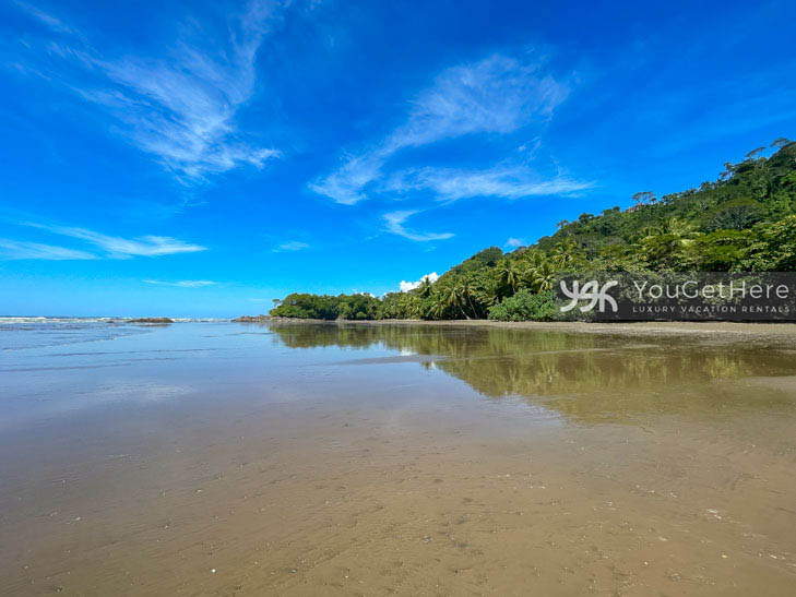 Sprawling empty beach in front of Caballitos del Mar Norte Beachfront vacation rental