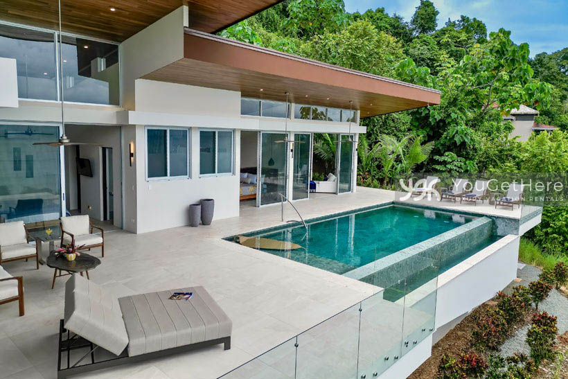 Ocean view vacation rental with infinity pool in Southern Costa Rica.